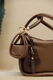 Sole Bag Charm Camel
