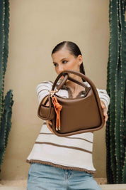 Sole Bag Charm Camel