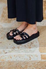 High Indiana Sandals Negras