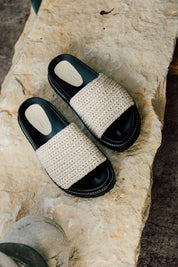 Crochet Sandals Negra