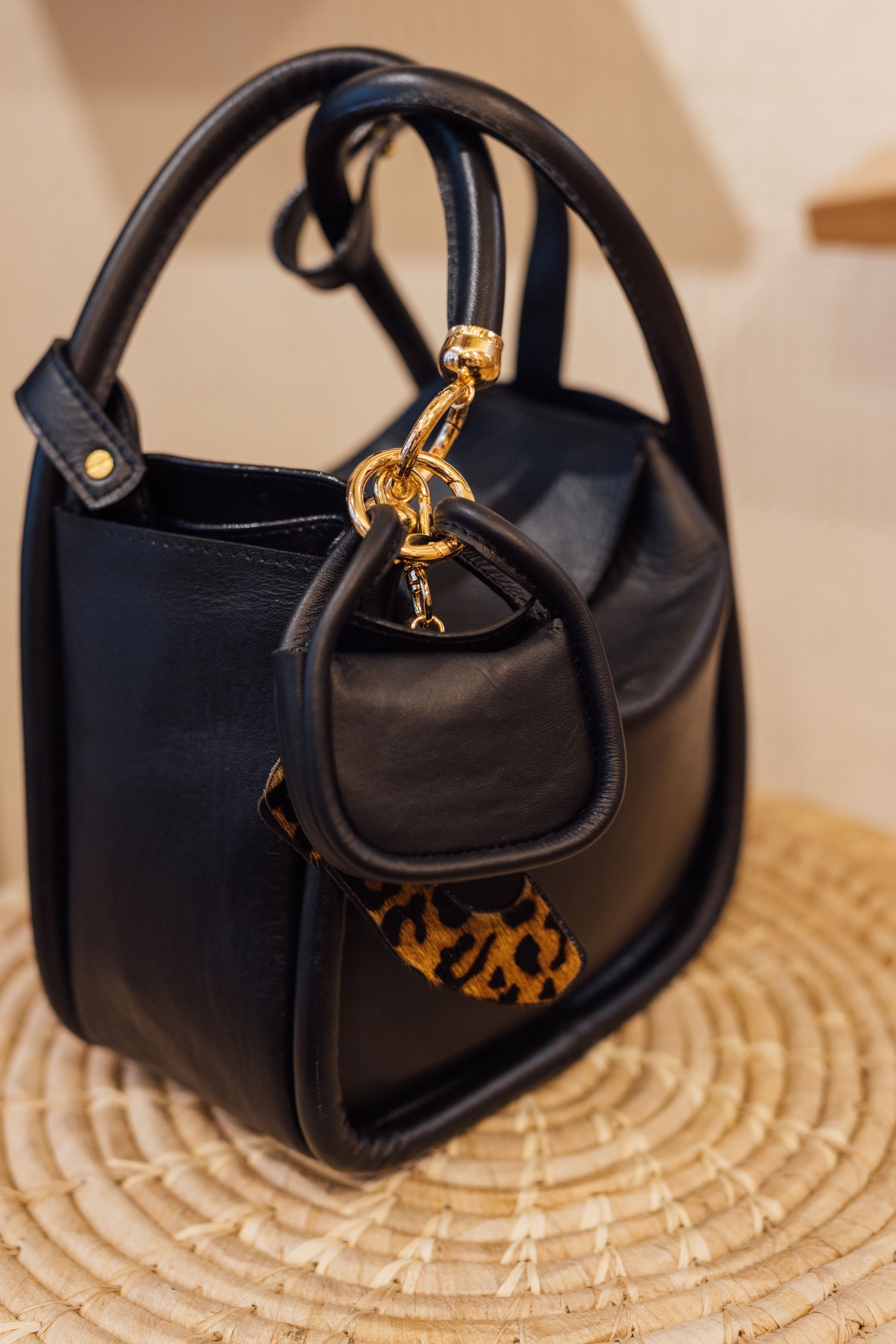 Sole Bag Charm Negro