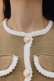 Flora Cardigan Beige