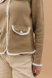 Flora Cardigan Beige