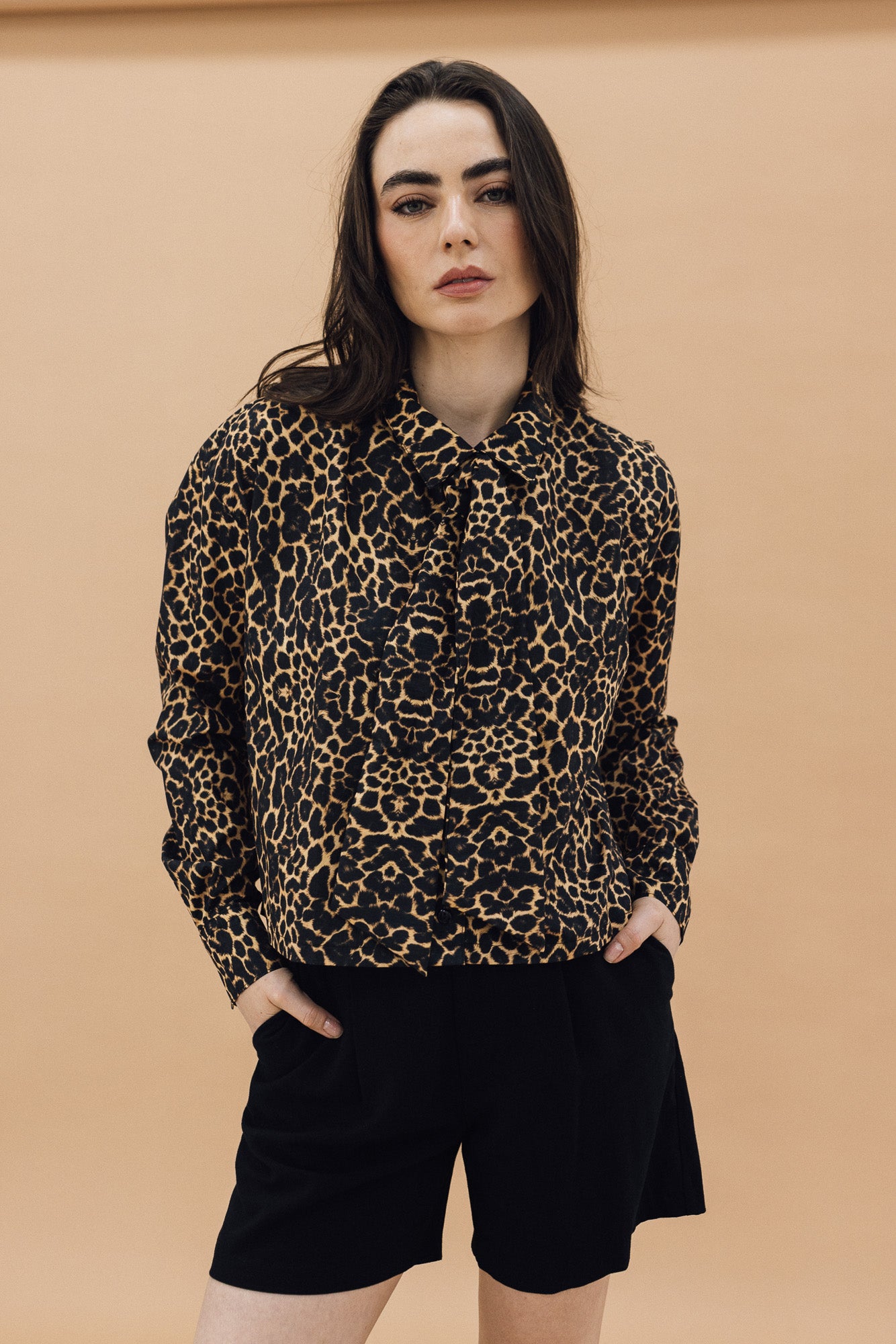 Camisa Flora Animal Print