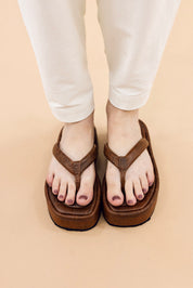 Flora Sandals Croco Miel
