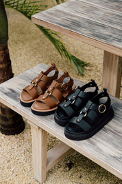 Sol Sandals Negras