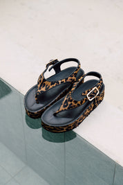 Aperol Sandals Animal Print