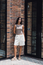 Bee Tank Top Taupe