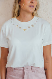 Sophia T-shirt Blanco