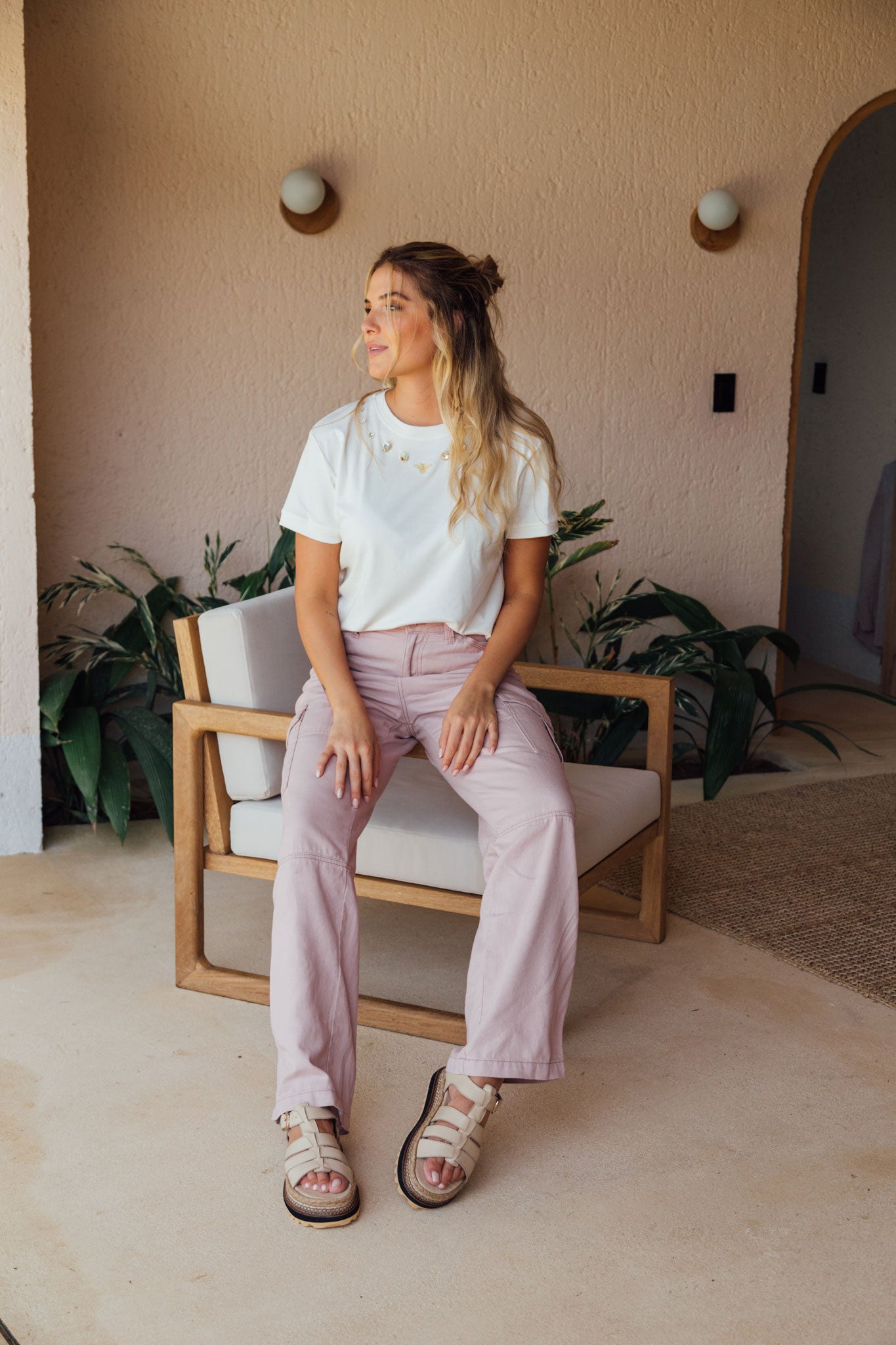 Sophia T-shirt Blanco