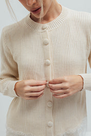 Cardigan Gaia Beige de Val Aruzo - foto 3