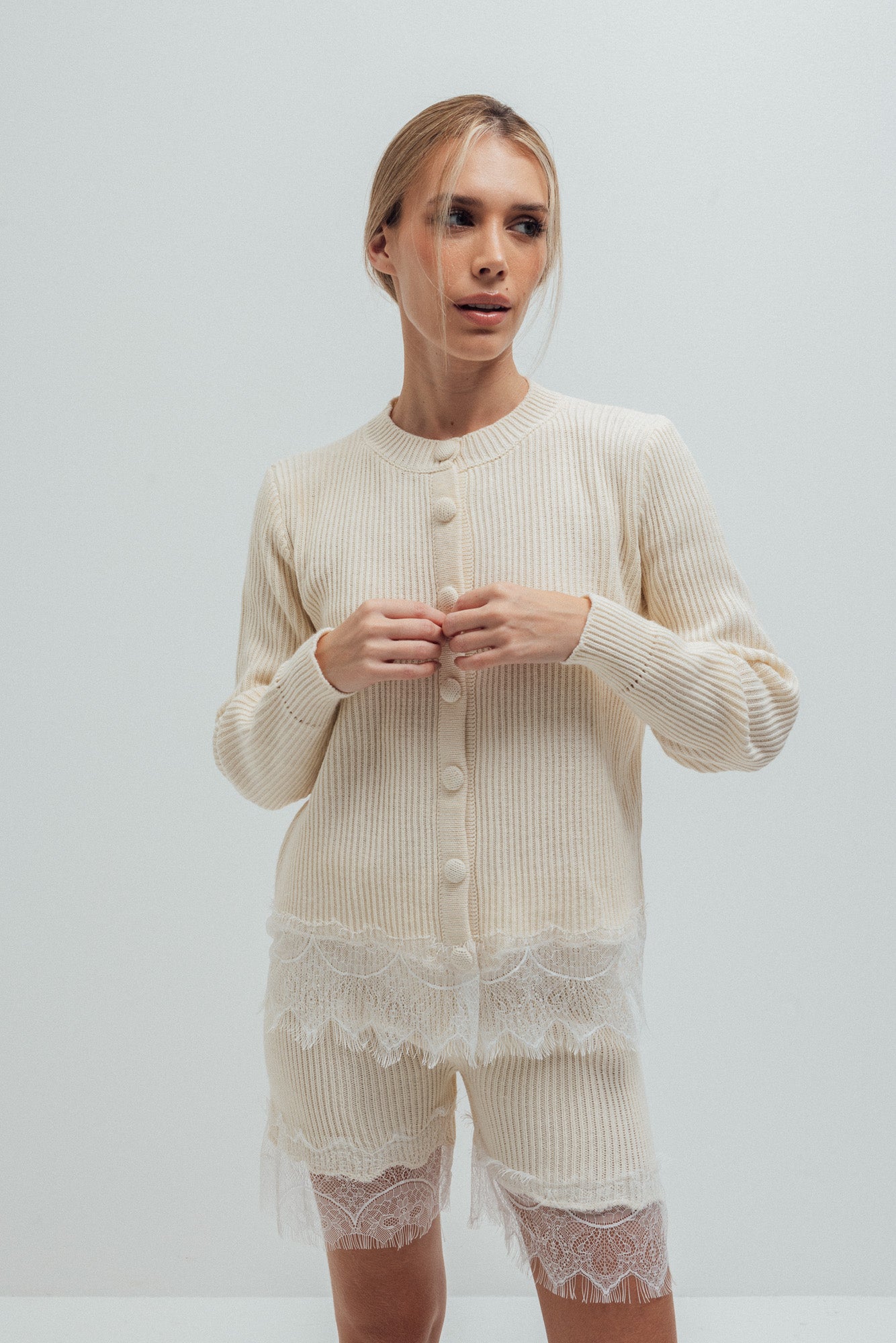 Cardigan Gaia Beige de Val Aruzo - foto 4