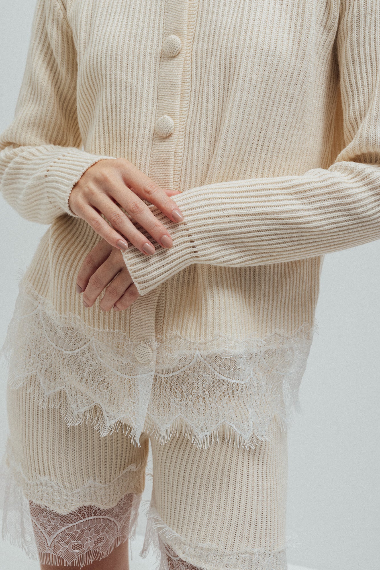 Cardigan Gaia Beige de Val Aruzo - foto 5