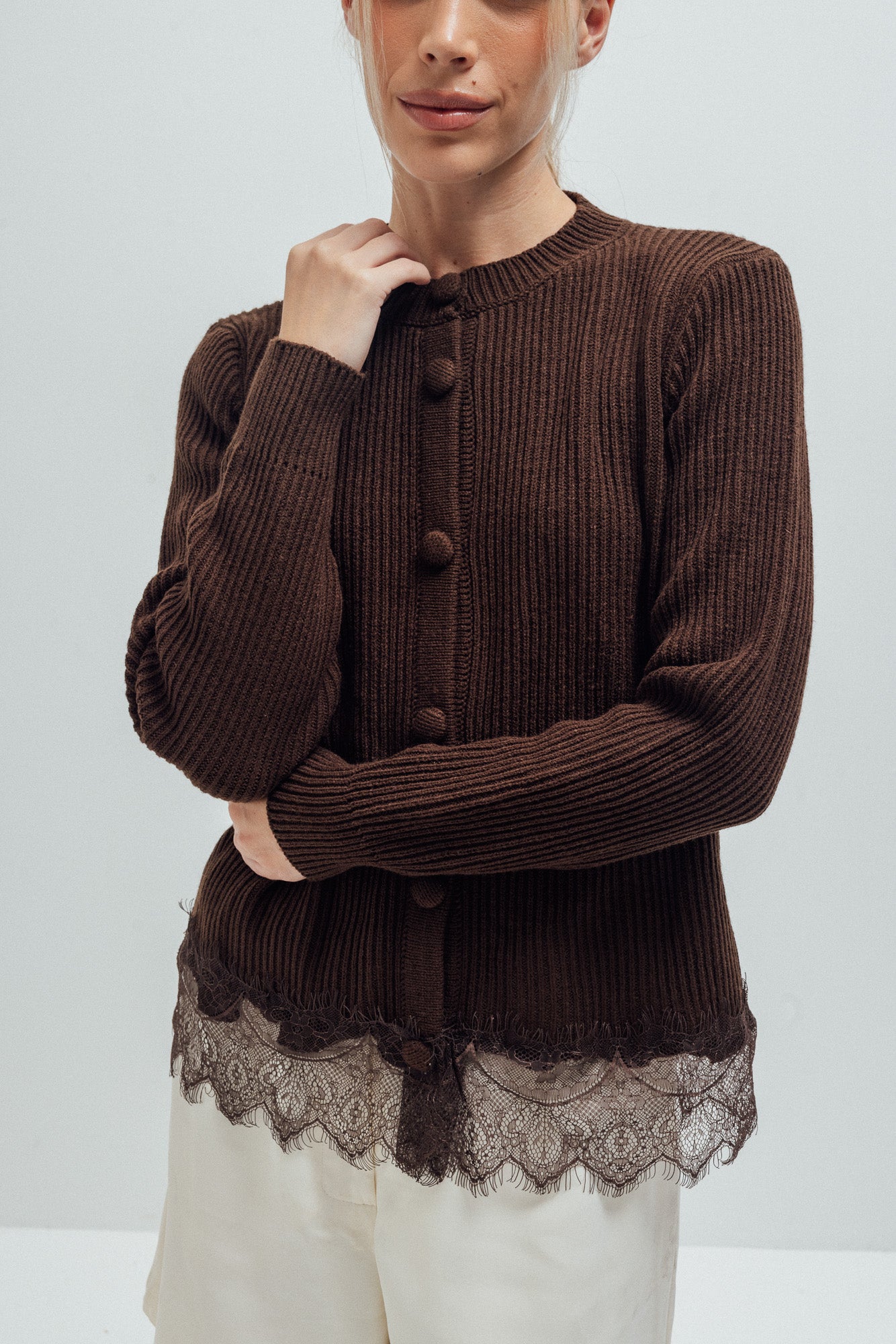 Cardigan Gaia Mocca de Val Aruzo - foto 10