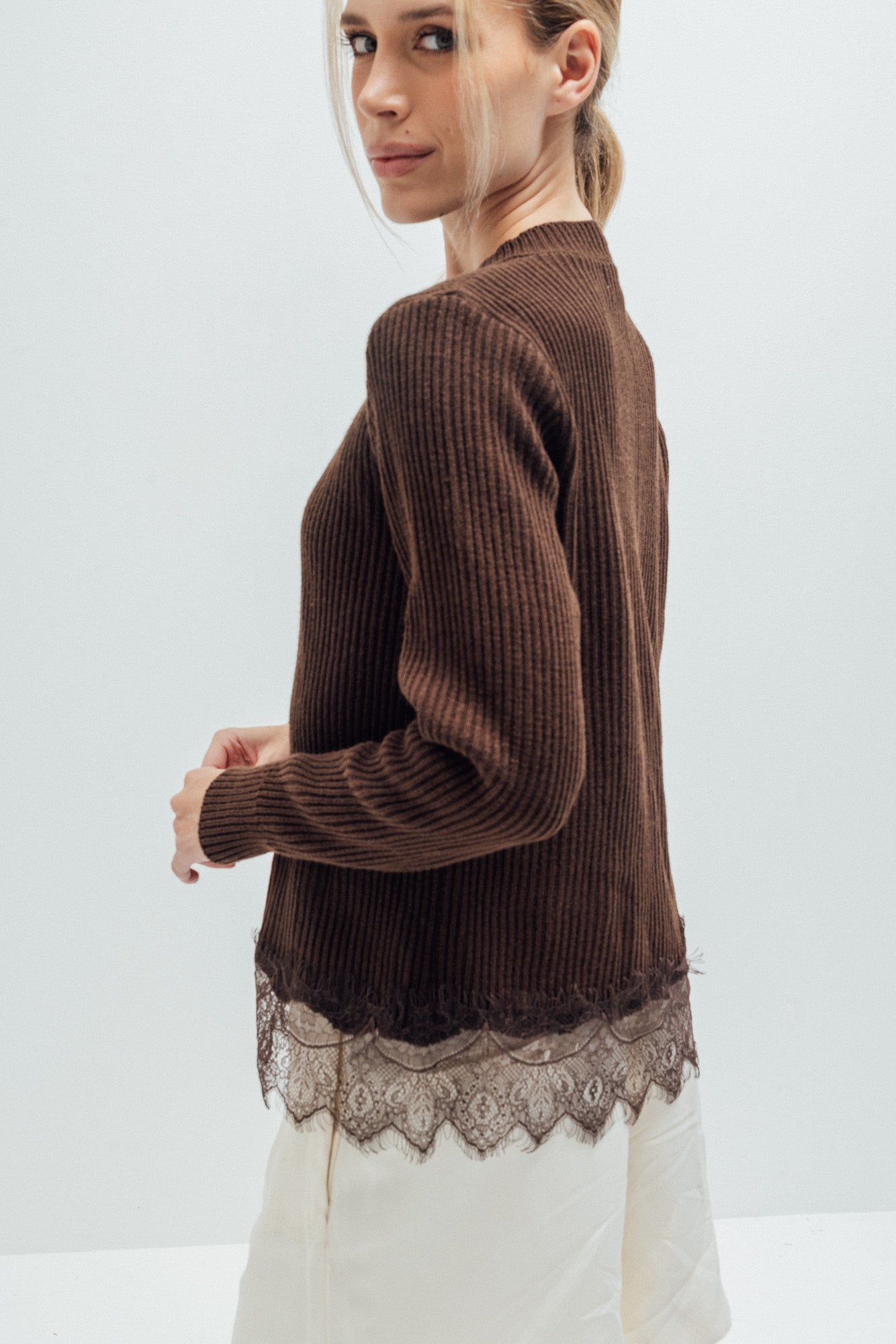 Cardigan Gaia Mocca de Val Aruzo - foto 6