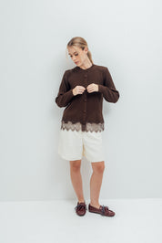 Cardigan Gaia Mocca de Val Aruzo - foto 7