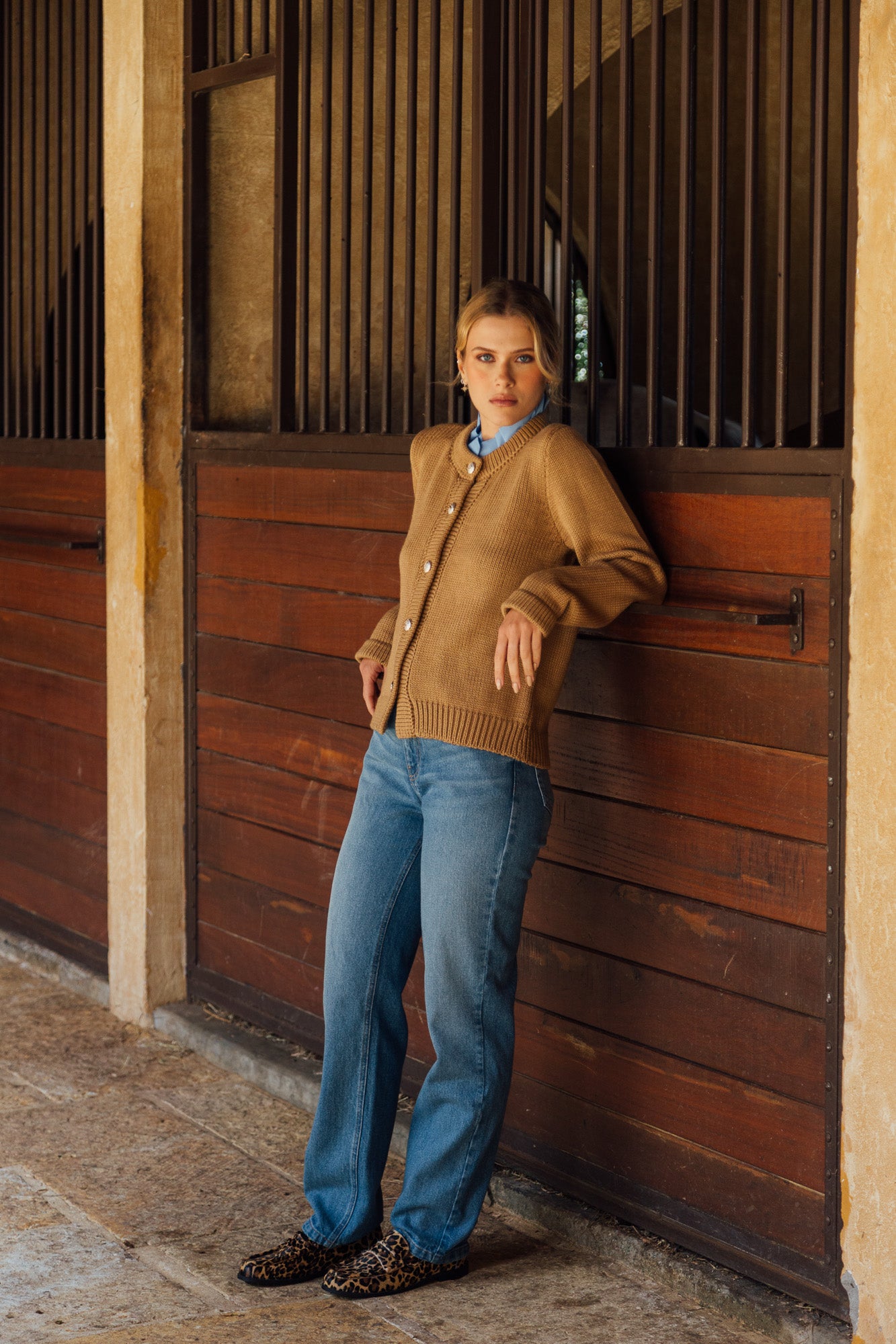 Cardigan Sienna Camel de Val Aruzo - foto 6