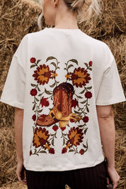 The West T-Shirt Beige de Val Aruzo - foto 3